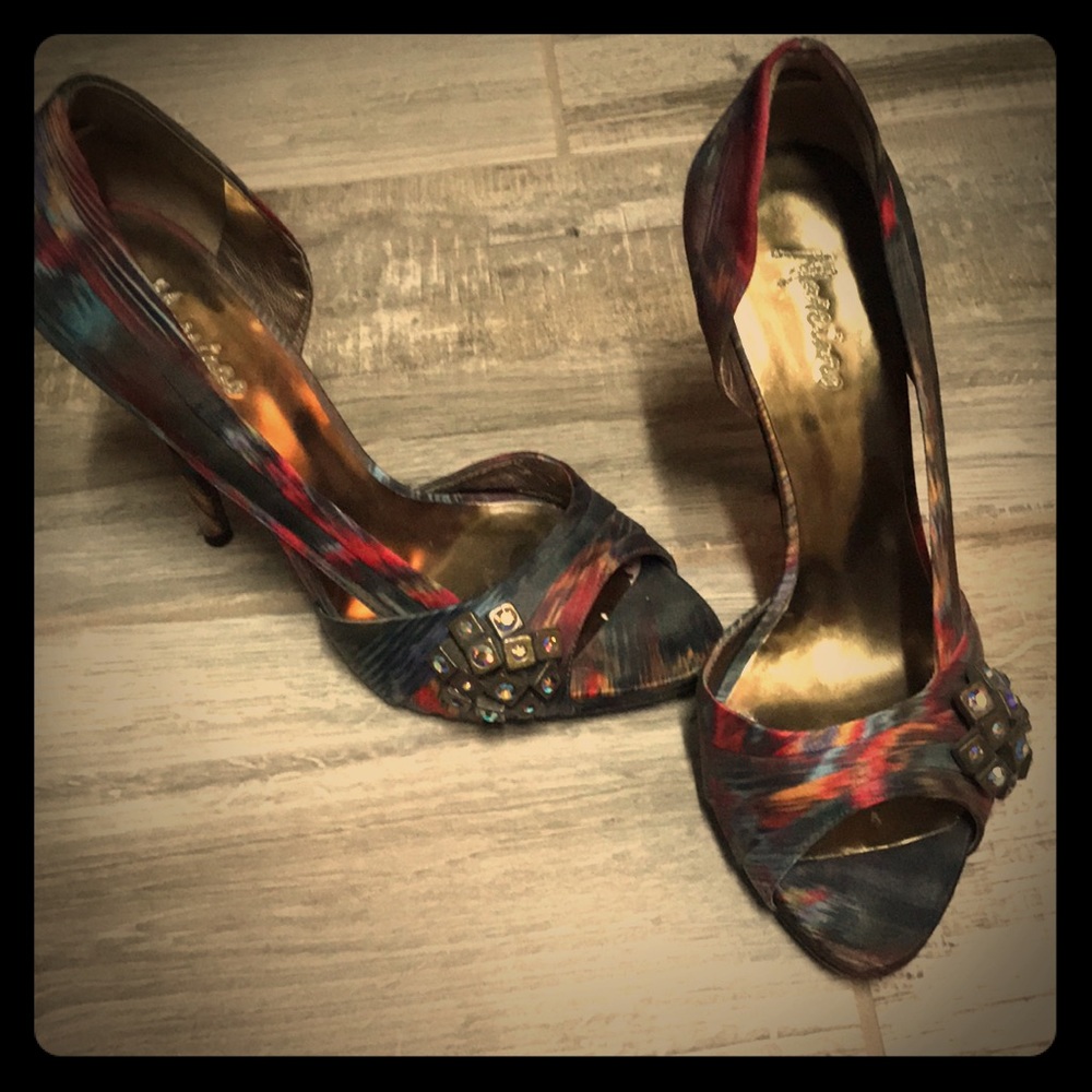 Multi colored heels